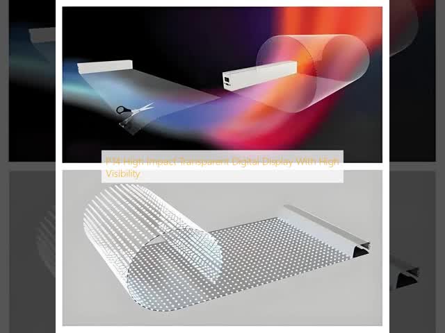 P14 High Impact Transparent Digital Display With High Visibility