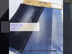 168-170 CM Width High Stretch Dark Blue Denim Fabric 8.7oz JSD3208 Thickness Medium Weight