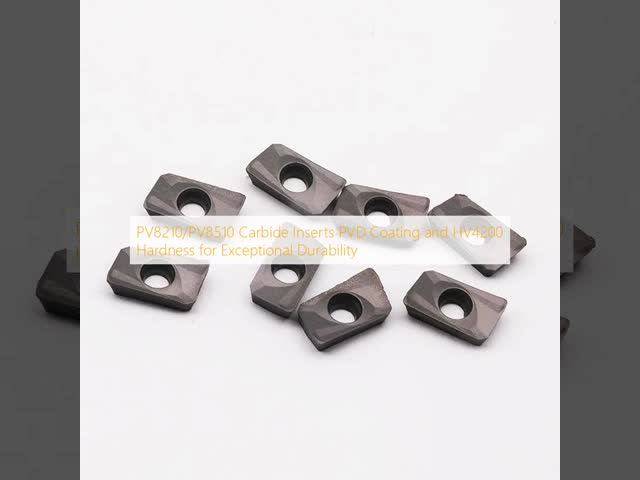 PV8210/PV8510 Carbide Inserts PVD Coating and HV4200 Hardness for Exceptional Durability