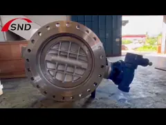 CF8 Turbine Large Diameter Butterfly Valves Stainless Steel