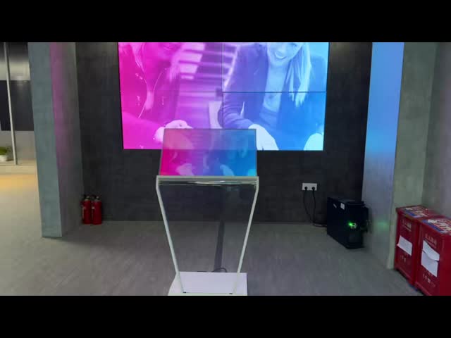30 inch 1080×1920 Resolution Transparent OLED Display Price with All-Glass Touch screen kiosk from China