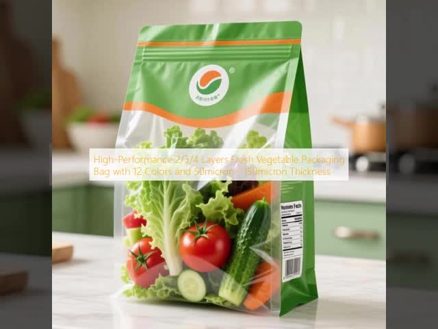 Multi Layer Fresh Vegetable Packaging Bags ISO 9001 & ISO 22000 Compliance