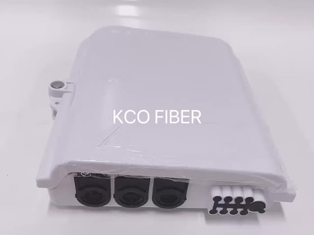 Wall Mount Fiber Optic Outdoor Terminal Box 4 Cores Enclosures for Cables