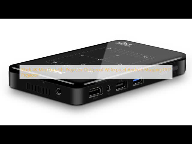Portable Mini Projector Android 9 HD-MI Input 3D 4K Movie Projector P09-II with Mirroring DLP Projector