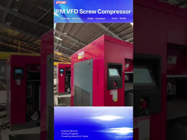 50Hz Two Stage Industrial Screw Air Compressor For Inverter Electronics