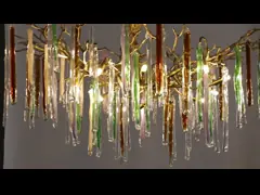 Hotel Project Decoration Staircase Hanging Pendant Lighting Crystal Chandelier