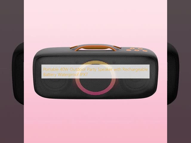 Portable 40W Outdoor Party Speaker with Rechargeable Battery Waterproof IPX7