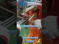 Rustvrij staal kooi plank draad gaas voet rij lasser roeien punt lasmachine