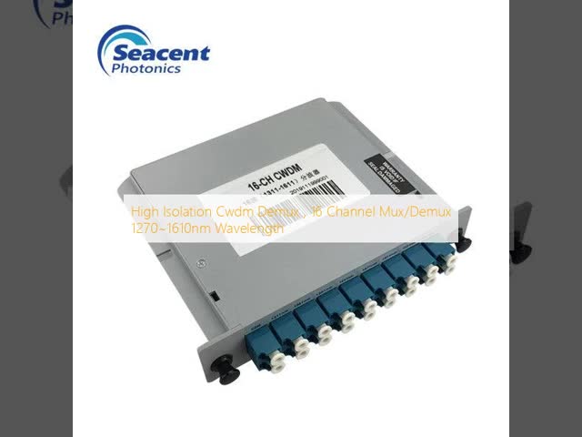 High Isolation Cwdm Demux , 16 Channel Mux/Demux 1270~1610nm Wavelength