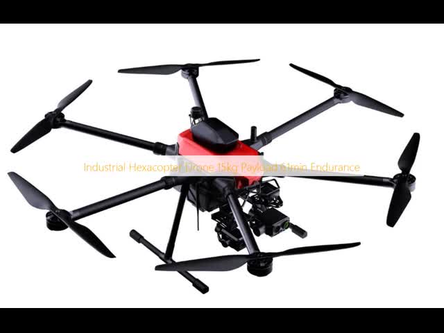 Industrial Hexacopter Drone 15kg Payload 61min Endurance
