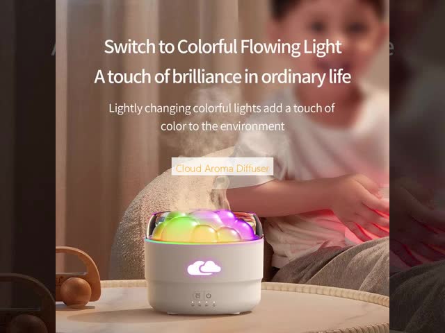 Cloud Design Ultrasonic Aroma Diffuser with Whisper Quiet Operation Essential Oil Diffusion