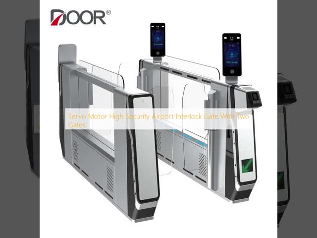 Servo Motor High Security Airport Interlock Gate With Two Gates