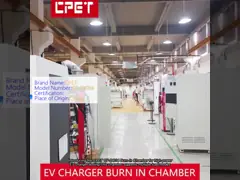 High Power EV Charger Burn In Chamber with 3800*1800*1900mm Size and 3 Bits/Layer Configuration