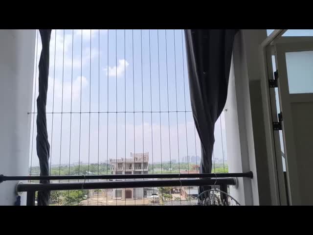 304 Aluminum Track Balcony Window Invisible Grille