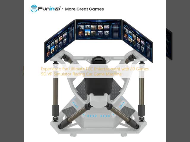 Experience the Ultimate FEC Entertainment with 20 Games 9D VR Simulator Racing Car Game Machine