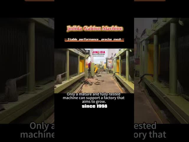 Gabion Machine for Double-Twist Mesh 60×80 & 80×100 — Fully Automatic and High Stability by JINLIDA