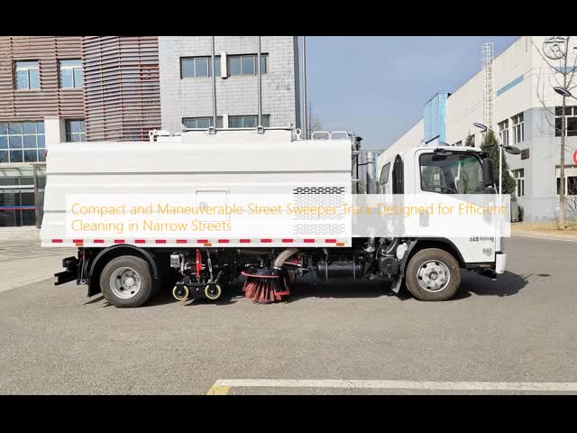 Compact and Maneuverable Street Sweeper Truck Designed for Efficient Cleaning in Narrow Streets