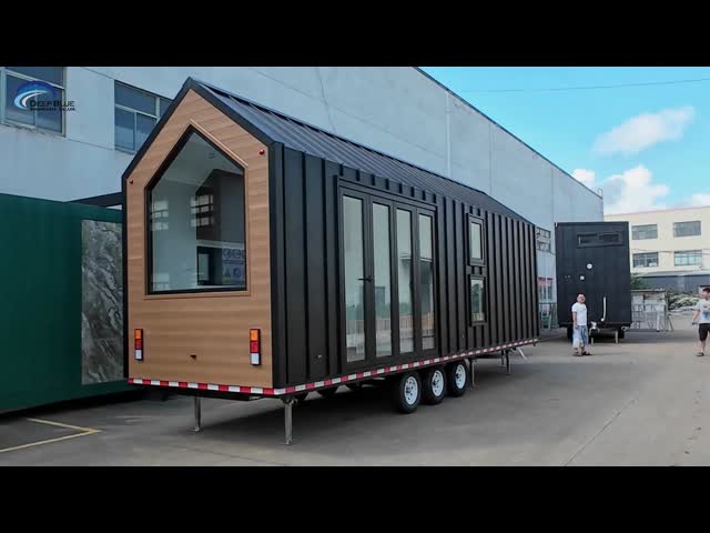 AS/US Light Steel Frame Tiny House On Wheels For Sale DEEPBLUE SMARTHOUSE
