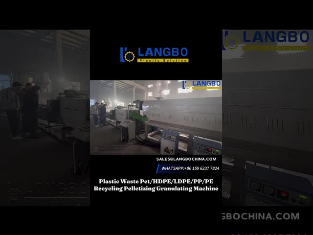 Heavy Duty Waste Plastic Recycling Pelletizing Machine Full Automatic Control