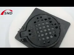 Slanted and Optimized Openings Cast Iron Gully Grate with Self-Cleaning Design and Heavy-Duty Load Capacity