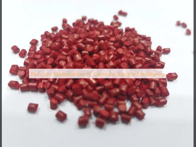 Red Color Masterbatches PE Carrier For Injection Film Blowing