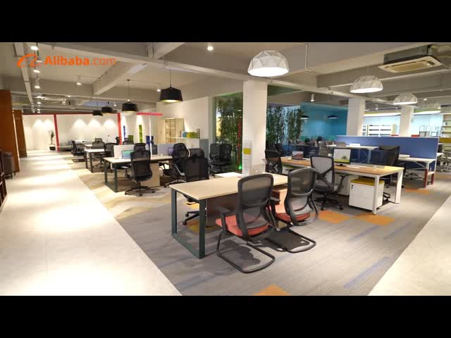 Customizable Logo And Light Strip Office Building Reception Desks