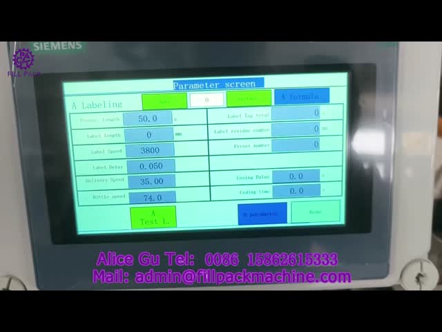 Fully Automatic Stainless Steel 304 Flat Bottle Labeling Machine With 2 Side Adhesive