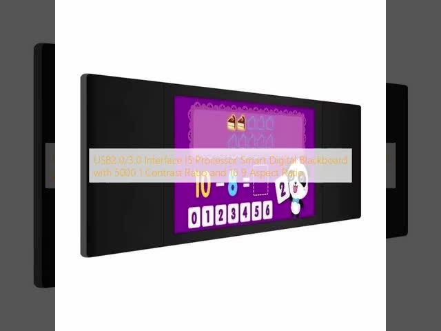 USB2.0/3.0 Interface I5 Processor Smart Digital Blackboard with 5000 1 Contrast Ratio and 16 9 Aspect Ratio