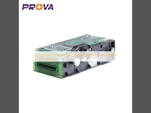 DC12V±5% 2A Kiosk Card Reader , Motor Card Reader RS232 Interface