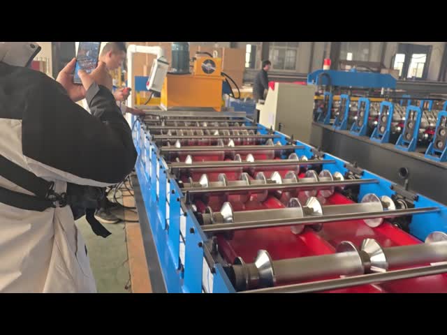 Three Peaks 820 Roofing Sheet Roll Forming Machine For Afira Market Good Quality 