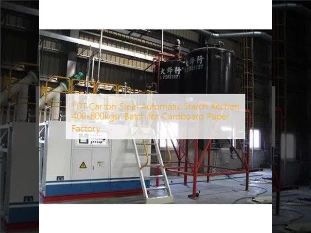 1.0T Carton Steel Automatic Starch Kitchen 400-800kgs/ Batch for Cardboard Paper Factory
