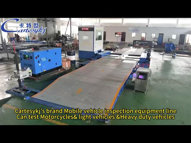 Posição de trabalho Linha de ensaio móvel de segurança do veículo 10000 kg Carga Linha de ensaio móvel CTYJ-10 vídeo