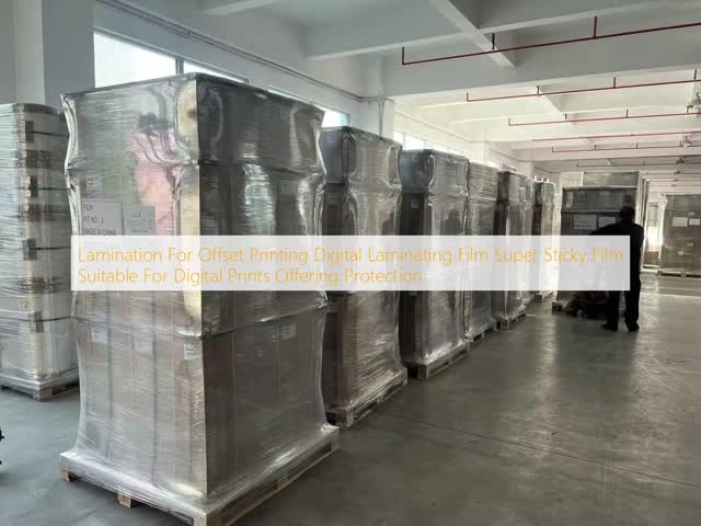 Digital Laminating Film with Up To 120°C Temperature Resistance Clear Adhesive and Pressure-sensitive Or Heat-activated Options