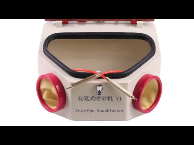 LED Light Dental Sandblaster Two Pen Dental Lab Equipment Dental Sandblasting Machine