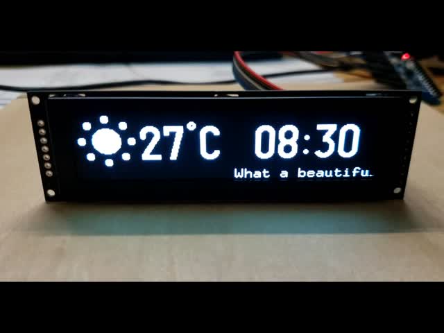 3.12 Inch Ssd1322 Oled Display 256x64 Resolution Monochrome Oled Display