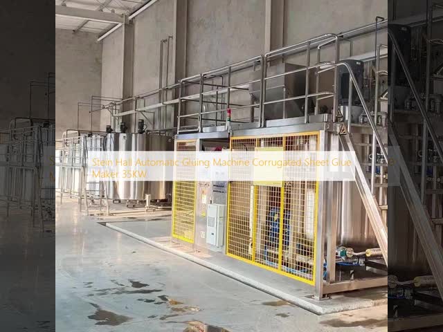 Stein Hall Automatic Gluing Machine Corrugated Sheet Glue Maker 35KW