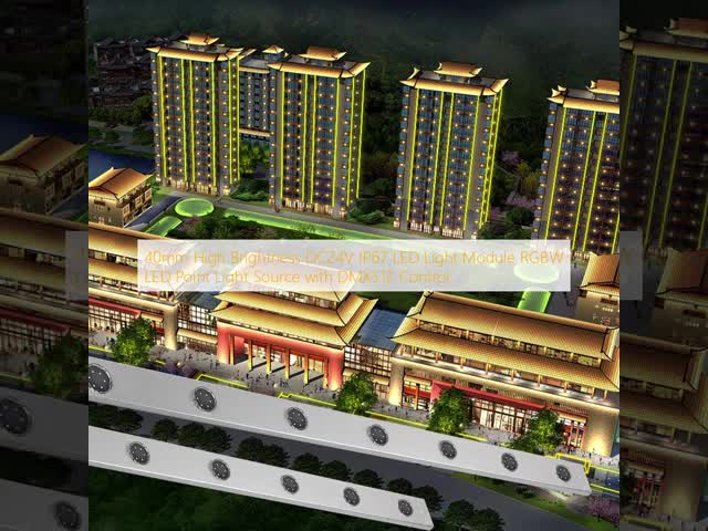 40mm High Brightness DC24V IP67 LED Light Module RGBW LED Point Light Source with DMX512 Control