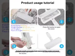Reusable Pet Grooming Brush Couch Comb Self Cleaning Dog Hair Lint Roller Custom Logo