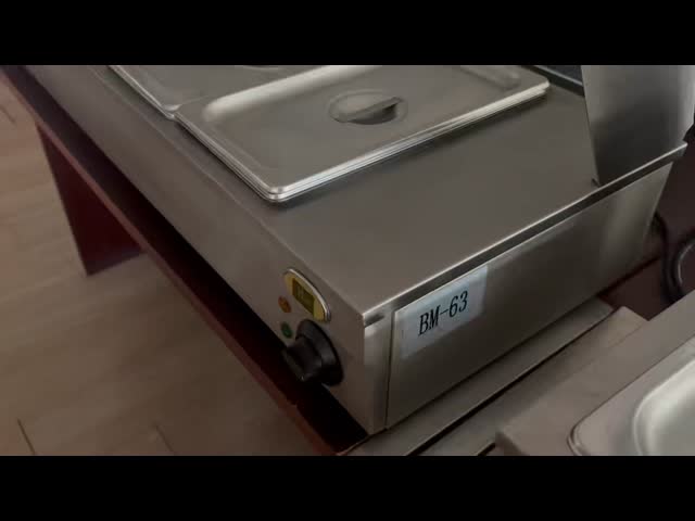 Commercial Catering Electric Bain Marie 1.5kw 220V With Glass Cover
