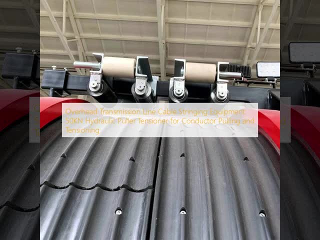 Overhead Transmission Line Cable Stringing Equipment 100KN Hydraulic Puller Tensioner for Conductor Pulling and Tensioning