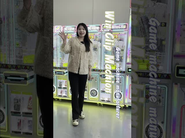 Coin Operated Prize Grabber Game Machine with LED Lights 60kgs 220V 100W Arcade Win Clip Vending Machine Suitable for Arcades and Recreational Facilities