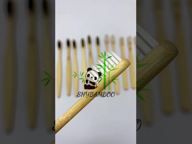 Disposable Bioderradable soft Medium Hard Bristles Adults Children Home Travel Hotel Use 100% Organic Bamboo Toothbrush with Private Label