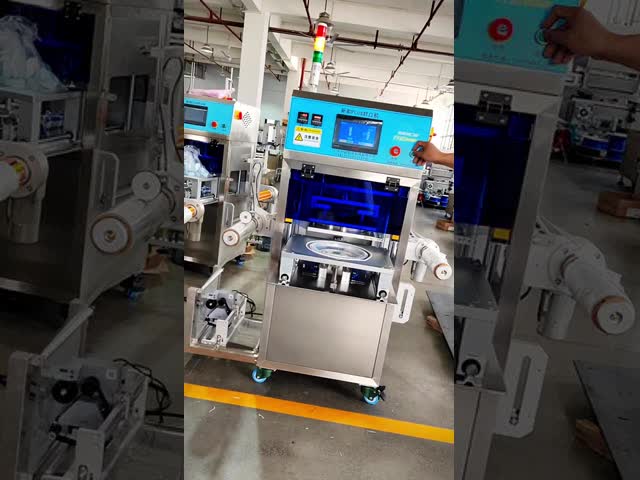 LD802 PLUS Fully Automatic Sealing Machine with Quick-Change Mold System and Stainless Steel Construction for 300-500 Containers/Hour