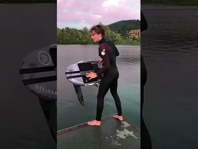 Lightweight Carbon Front Wing GY830 Black 984sqcm for Experienced Hydrofoil Advance Surfers