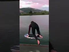 Lightweight Carbon Front Wing GY830 Black 984sqcm for Experienced Hydrofoil Advance Surfers