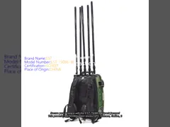 2000M Long Distance Glonass Galileo GPS 2.4G 5.2G 5.8G FPV Drone UAV Signals Backpack Jammer