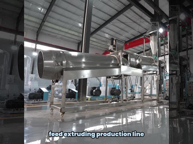 Low Electricity Floating Fish Feed Extruder Processing Line CE / ISO Certification