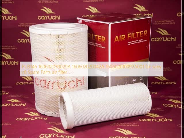 PU3146 160602030029A 160602020042A 160602010092A001  for sany c8 Spare Parts air filter