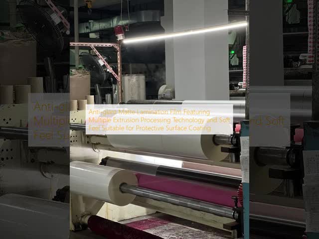 Matte Lamination Film with 10-60m/min Laminating Speed 300m-4000m Roll Length and 1 Inch 3 Inch Paper Core