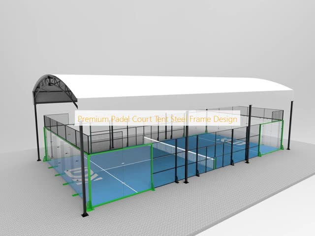 Green Padel Court Tent CE EN Compliant Storm Proof For Indoor Outdoor Events